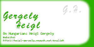 gergely heigl business card